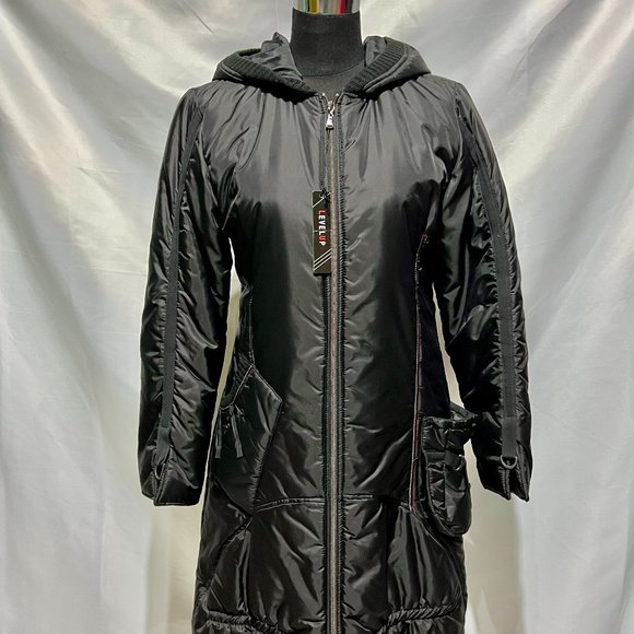 NWT PLANETE INTERDITE PARIS Long Puffer Down Coat Jacket Size 2 - Medium/Large - Picture 3 of 15